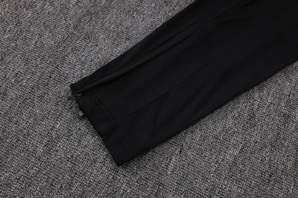 2026/27 Naples Black Long-sleeved half-pull training kit