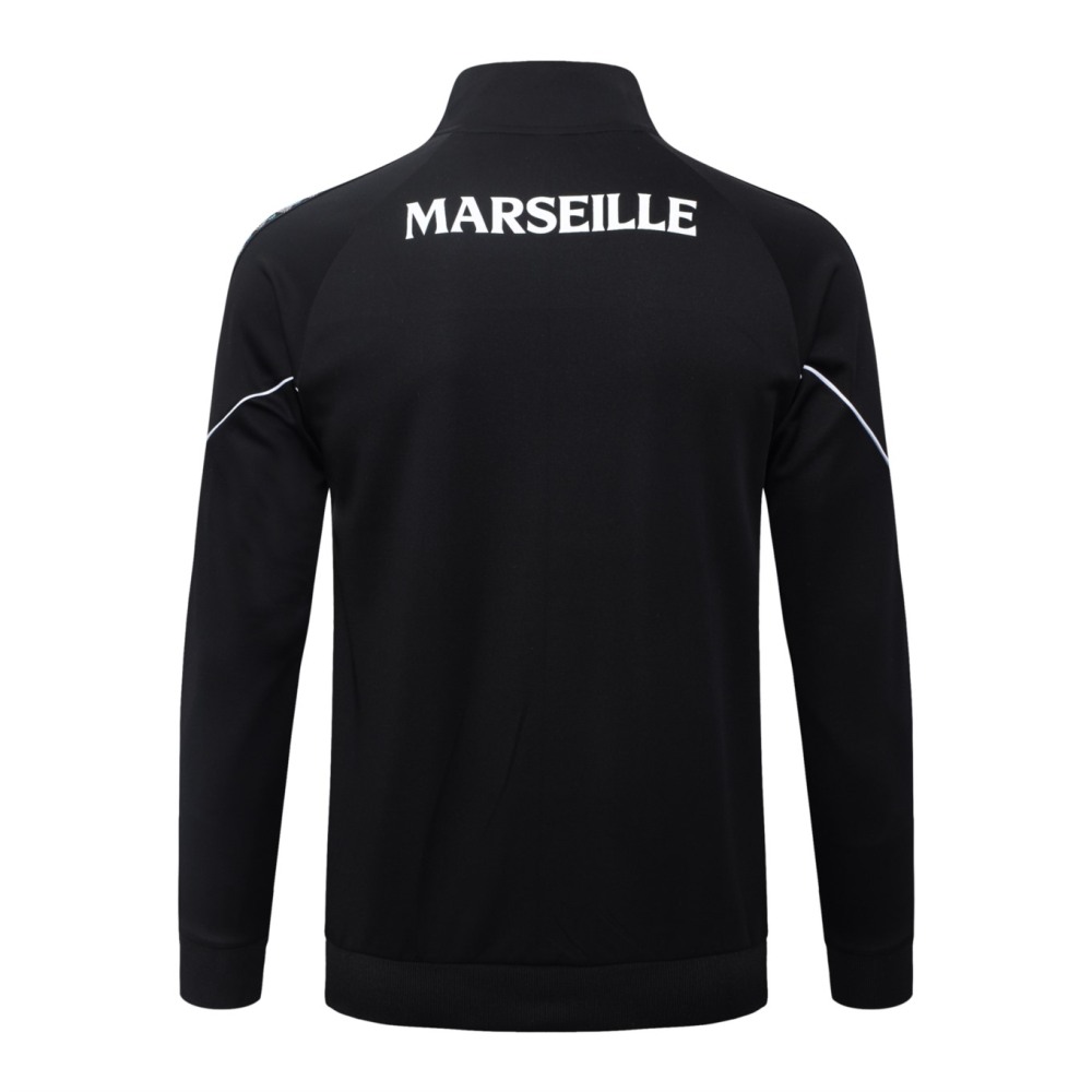 2026/27 Marseilles Black Jacket Training Suit Set
