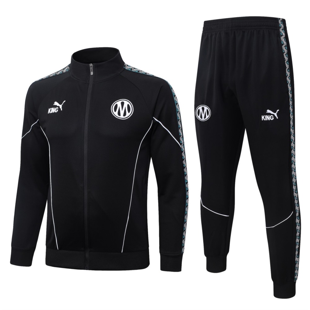 2026/27 Marseilles Black Jacket Training Suit Set