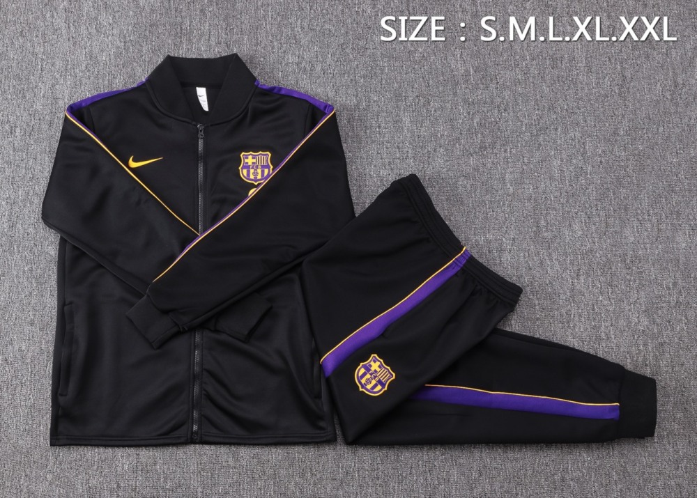 2026/27 Barcelona Black Jacket Training Suit Set