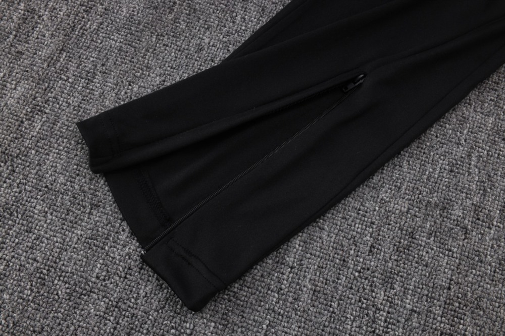 2026/27 Naples Black Long-sleeved half-pull training kit