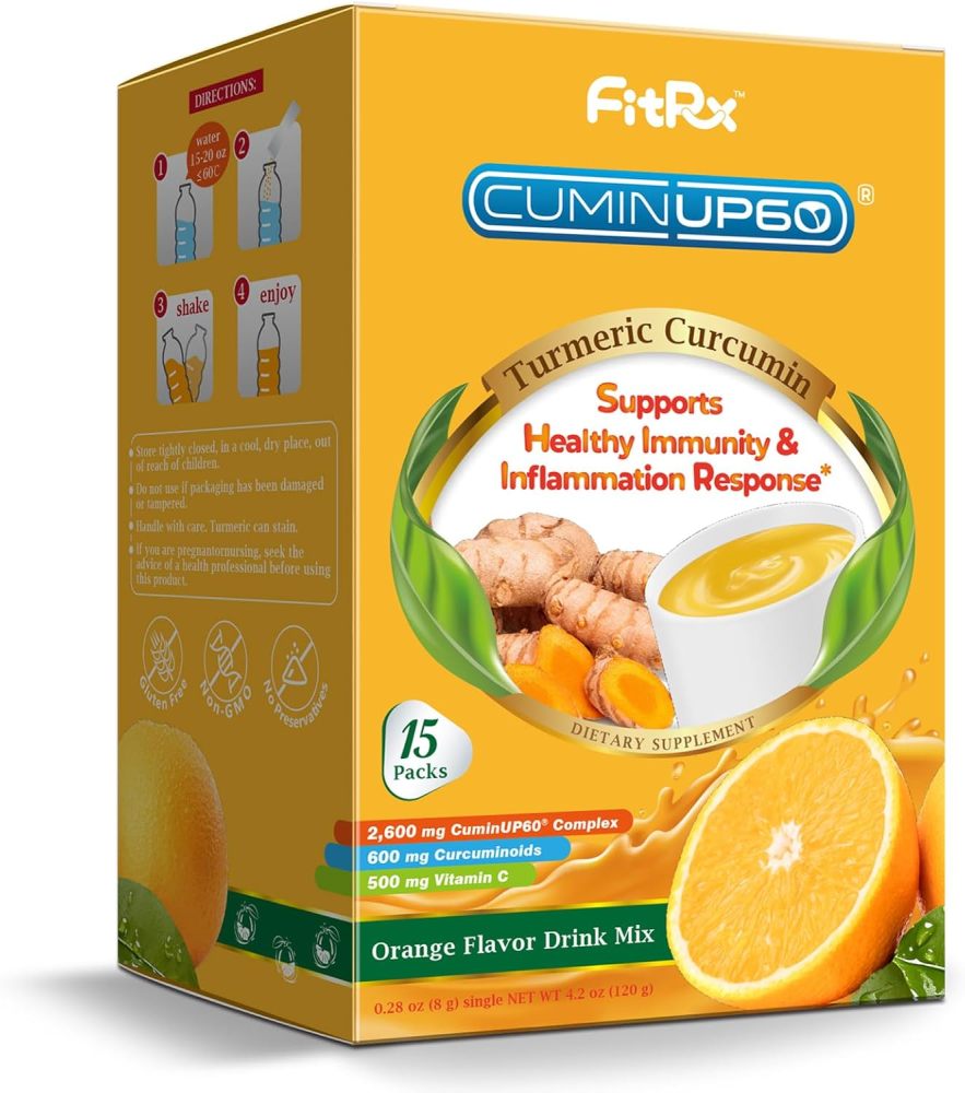 FitRx - CuminUP60 Orange Flavored Turmeric Curcumin Drink
