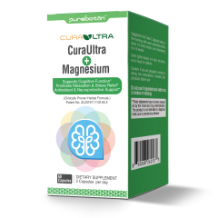 Brain Health Supplements with Magnesium Complex & Vitamin B6 B12, Turmeric Extract Curcumin - Supports Memory, Focusv