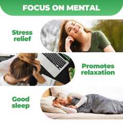 Brain Health Supplements with Magnesium Complex & Vitamin B6 B12, Turmeric Extract Curcumin - Supports Memory, Focusv