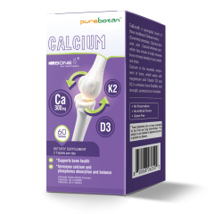 Eubone Calcium Supplements, 2000iu Vitamin D3 K2 4800iu & Magnesium, Hormone Support for Women, Bone Health & Strength & Density Plant Calcium Complex, 30 Servings