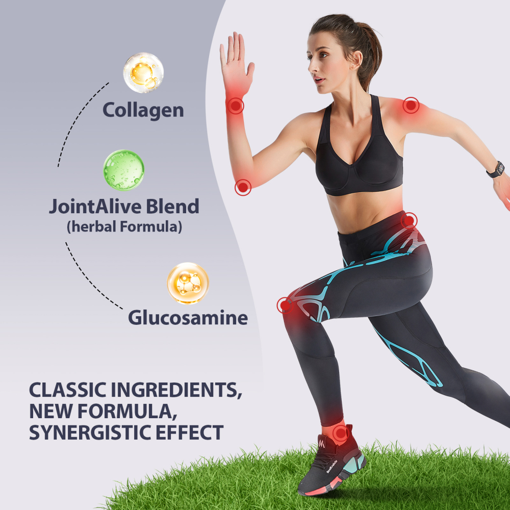 JointAlive® Joint Support - In just 7 days! Clinically inspired and designed for fast-acting relief.