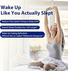 Magnesium Oxide and Glycinate Extra Strength, Natural Sleep Aid Supplement EasyMind, High Absorption, Restful Sleep & Relaxation, Cortisol Lower, Natural-Gentle, Melatonin Free, 60 Capsules