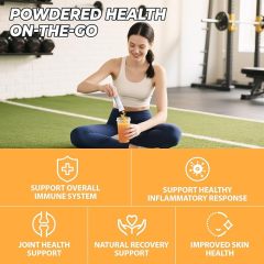 Turmeric Curcumin Drink Powder, Turmeric Immunity Shots with Vitamin C, Orange Flavor Instant Drink Mix Packets, High Absorption Curcumin Complex CuminUP60, Immune & Joint Support Supplement