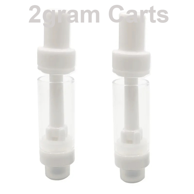 New 2Grams Disposable Full Ceramic Mouthpiece 510 vape Cartridge for CBD battery