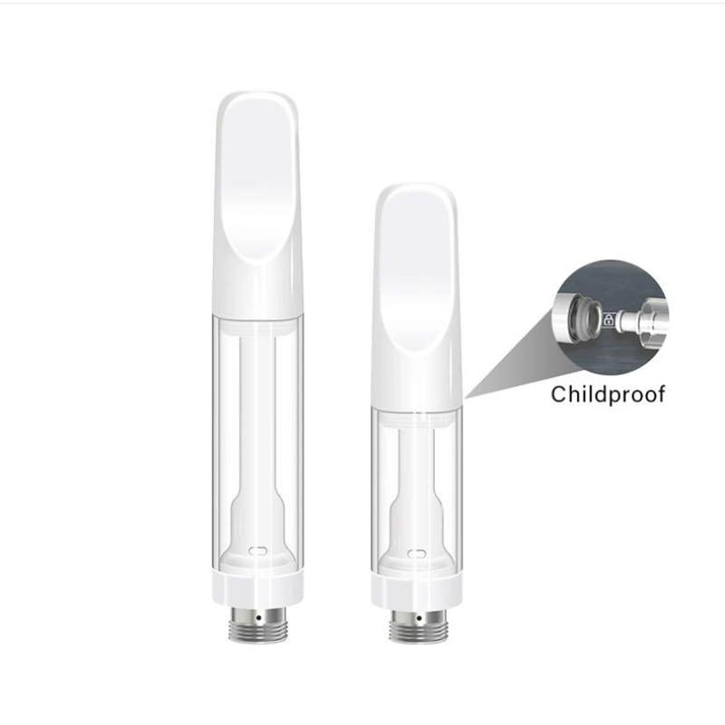 Empty 0.5ml 1ml Disposable Full Ceramic Mouthpiece 510 vape Cartridge for CBD battery