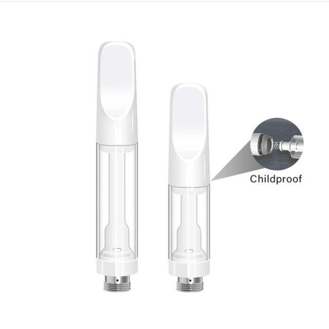Empty 0.5ml 1ml Disposable Full Ceramic Mouthpiece 510 vape Cartridge for CBD battery