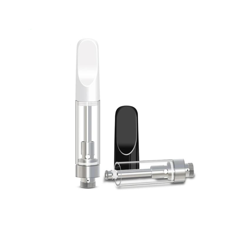 Black White Empty 0.5ml 1ml  CCELL 510 Ceramic Mouthpiece 510 Thc Cartridge