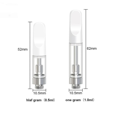 Black White Empty 0.5ml 1ml  CCELL 510 Ceramic Mouthpiece 510 Thc Cartridge