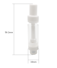 New 2Grams Disposable Full Ceramic Mouthpiece 510 vape Cartridge for CBD battery