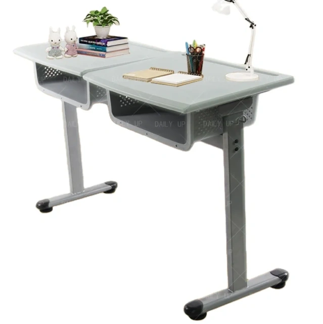 School Double Desk With Large Basket desk and chair set for school students,School Double Desk With Large Basket desk and chair set for school students,DAILY UP FURNITURE-The professional supplier of School Furniture, Office Furniture, Home Furnirure