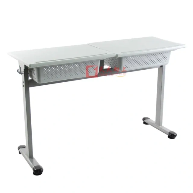 School Double Desk With Large Basket desk and chair set for school students,School Double Desk With Large Basket desk and chair set for school students,DAILY UP FURNITURE-The professional supplier of School Furniture, Office Furniture, Home Furnirure