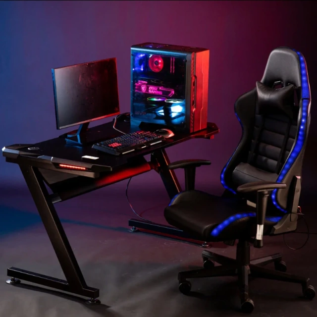 Z-shaped Office Furniture PC Gaming Table Computer Desk led gaming desk,Z-shaped Office Furniture PC Gaming Table Computer Desk led gaming desk,DAILY UP FURNITURE-The professional supplier of School Furniture, Office Furniture, Home Furnirure