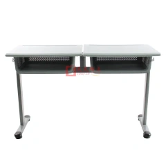 School Double Desk With Large Basket desk and chair set for school students,School Double Desk With Large Basket desk and chair set for school students,DAILY UP FURNITURE-The professional supplier of School Furniture, Office Furniture, Home Furnirure