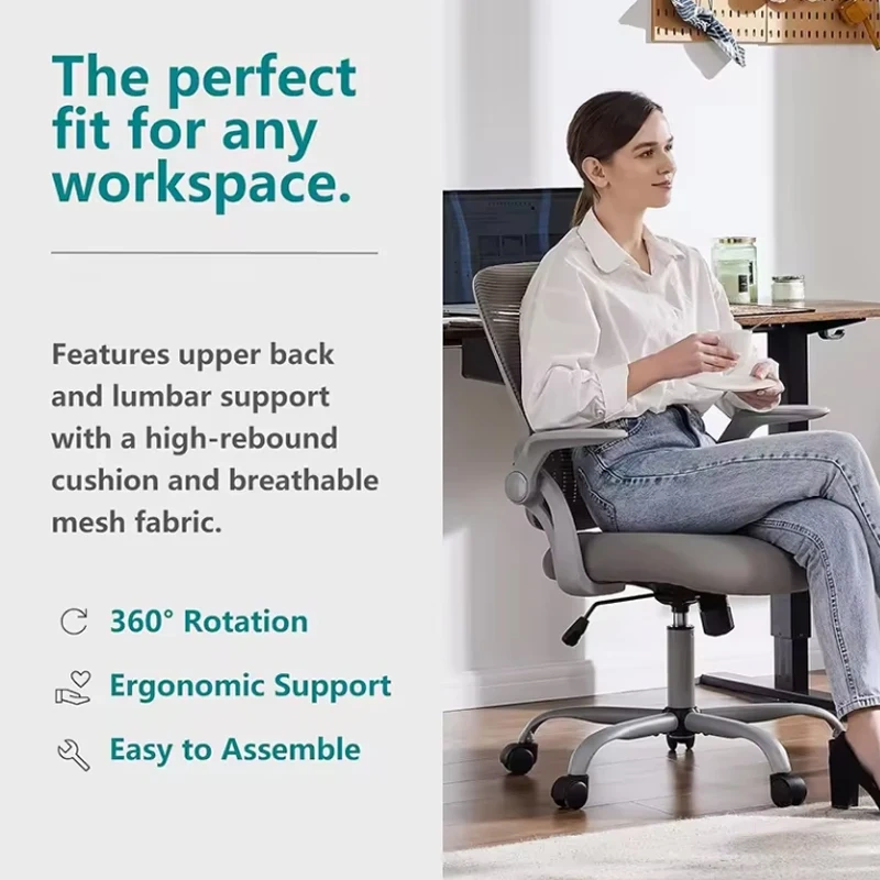 Mid Back Mesh Home Office Chair Ergonomic Computer Desk Chair Height Adjustable Rolling Swivel Task Chair,Mid Back Mesh Home Office Chair Ergonomic Computer Desk Chair Height Adjustable Rolling Swivel Task Chair,DAILY UP FURNITURE-The professional supplier of School Furniture, Office Furniture, Home Furnirure