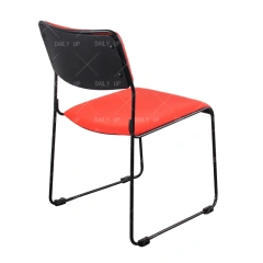 Stackable Sled Dining Chair With Padded Cushion living room chair leisure chair,Stackable Sled Dining Chair With Padded Cushion living room chair leisure chair,DAILY UP FURNITURE-The professional supplier of School Furniture, Office Furniture, Home Furnirure