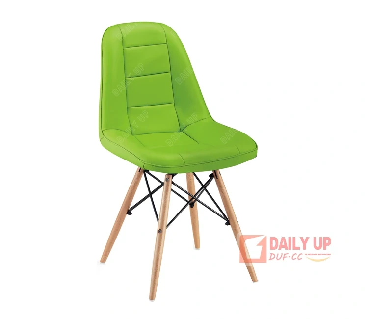 Stylish Upholstered PU Leather Dining Chair With Wooden Leg Padded Cushion For Kitchen Restaurant Coffee Shop,Stylish Upholstered PU Leather Dining Chair With Wooden Leg Padded Cushion For Kitchen Restaurant Coffee Shop,DAILY UP FURNITURE-The professional supplier of School Furniture, Office Furniture, Home Furnirure
