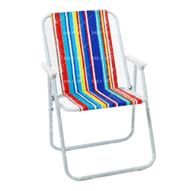 Foldable Outdoor Leisure Chair With Armrests Breathable Fabric Folding Striped Beach Armchair For Courtyard Fishing Camping,Foldable Outdoor Leisure Chair With Armrests Breathable Fabric Folding Striped Beach Armchair For Courtyard Fishing Camping,DAILY UP FURNITURE-The professional supplier of School Furniture, Office Furniture, Home Furnirure