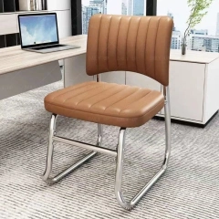 Stackable Faux Leather Office Chair With Thick Cushion Ergonomic Backrest Upholstered Computer Chair For Meeting Conference,Stackable Faux Leather Office Chair With Thick Cushion Ergonomic Backrest Upholstered Computer Chair For Meeting Conference,DAILY UP FURNITURE-The professional supplier of School Furniture, Office Furniture, Home Furnirure