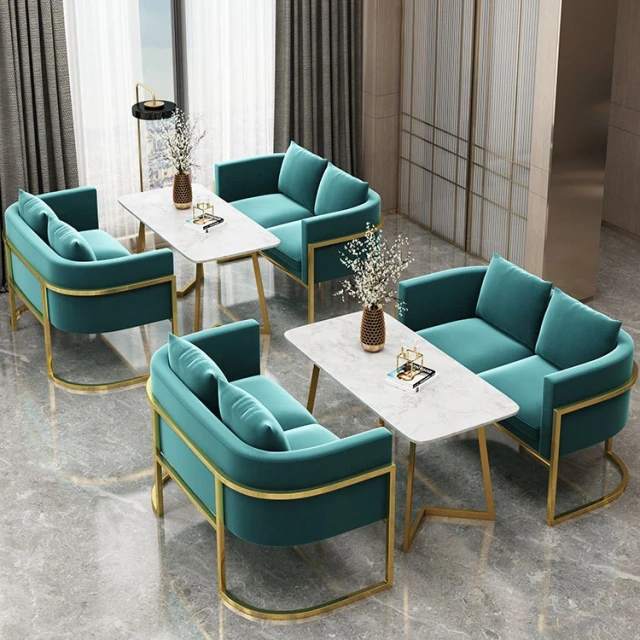 Luxury Velvet Hotel Waiting Chair Metal Frame Upholstered Double Sofa For Spa Beauty Salon Coffee Shop Restaurant Dining Sofa,Luxury Velvet Hotel Waiting Chair Metal Frame Upholstered Double Sofa For Spa Beauty Salon Coffee Shop Restaurant Dining Sofa,DAILY UP FURNITURE-The professional supplier of School Furniture, Office Furniture, Home Furnirure