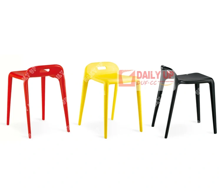 Stackable Plastic Backless Chair Modern Style Luxury French Dining Chair Durable Household Living Room Kitchen Chair,Stackable Plastic Backless Chair Modern Style Luxury French Dining Chair Durable Household Living Room Kitchen Chair,DAILY UP FURNITURE-The professional supplier of School Furniture, Office Furniture, Home Furnirure