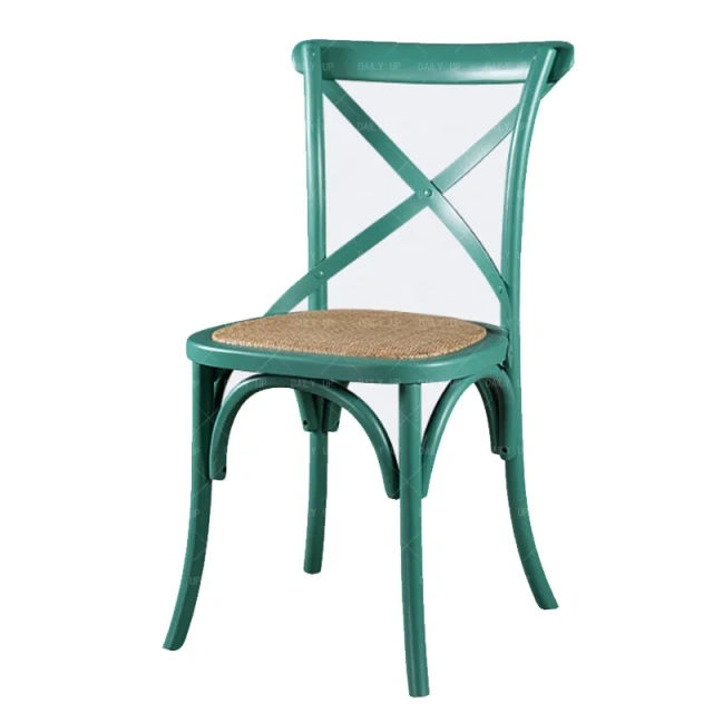 Oak Rattan Seat Wooden Chair Vintage Restaurant Dining Chair For Living Room Wedding Banquet Cross Back Leisure Chair,Oak Rattan Seat Wooden Chair Vintage Restaurant Dining Chair For Living Room Wedding Banquet Cross Back Leisure Chair,DAILY UP FURNITURE-The professional supplier of School Furniture, Office Furniture, Home Furnirure