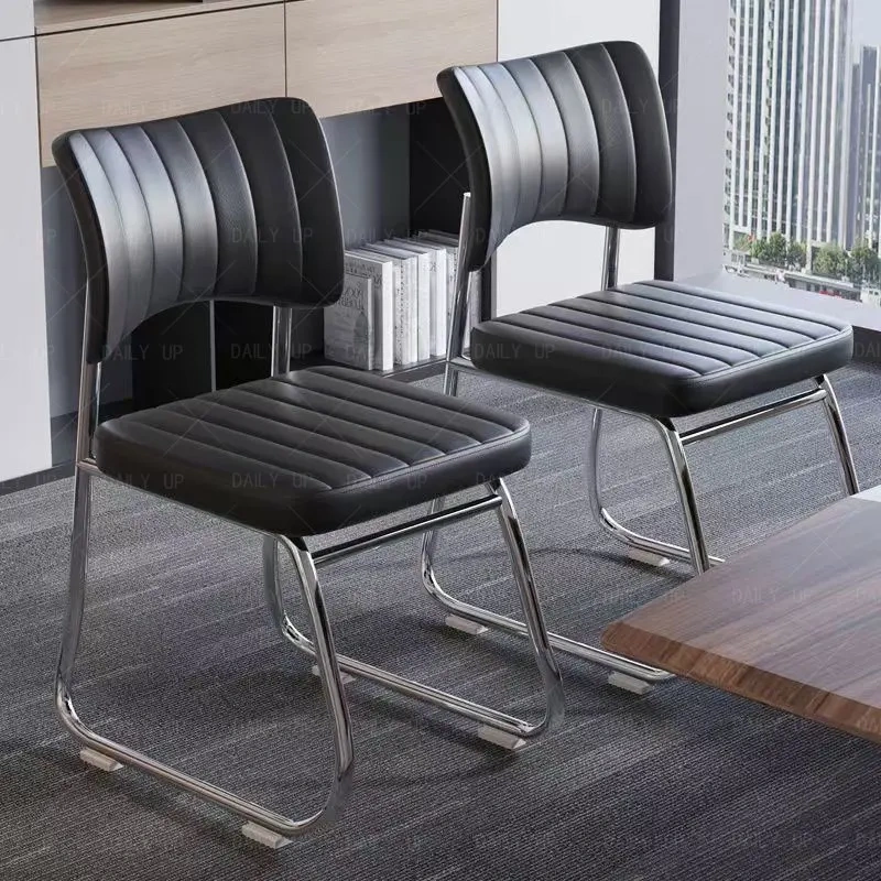 Stackable Faux Leather Office Chair With Thick Cushion Ergonomic Backrest Upholstered Computer Chair For Meeting Conference,Stackable Faux Leather Office Chair With Thick Cushion Ergonomic Backrest Upholstered Computer Chair For Meeting Conference,DAILY UP FURNITURE-The professional supplier of School Furniture, Office Furniture, Home Furnirure