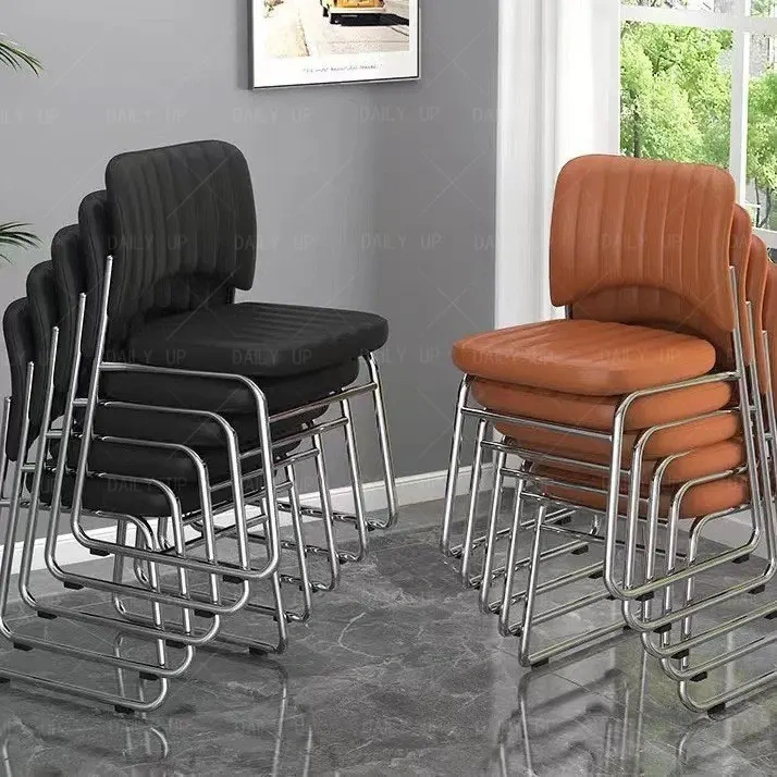 Stackable Faux Leather Office Chair With Thick Cushion Ergonomic Backrest Upholstered Computer Chair For Meeting Conference,Stackable Faux Leather Office Chair With Thick Cushion Ergonomic Backrest Upholstered Computer Chair For Meeting Conference,DAILY UP FURNITURE-The professional supplier of School Furniture, Office Furniture, Home Furnirure
