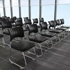 Stackable Faux Leather Office Chair With Thick Cushion Ergonomic Backrest Upholstered Computer Chair For Meeting Conference,Stackable Faux Leather Office Chair With Thick Cushion Ergonomic Backrest Upholstered Computer Chair For Meeting Conference,DAILY UP FURNITURE-The professional supplier of School Furniture, Office Furniture, Home Furnirure