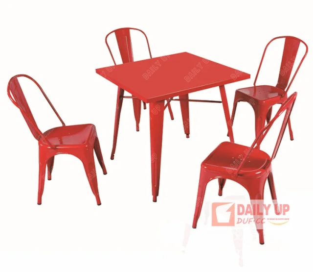 Metal Iron Bar Table And Chair Set America Restaurant Coffee Dining Chair Square Desk Combo Stylish Garden Table And Chair Set,Metal Iron Bar Table And Chair Set America Restaurant Coffee Dining Chair Square Desk Combo Stylish Garden Table And Chair Set,DAILY UP FURNITURE-The professional supplier of School Furniture, Office Furniture, Home Furnirure