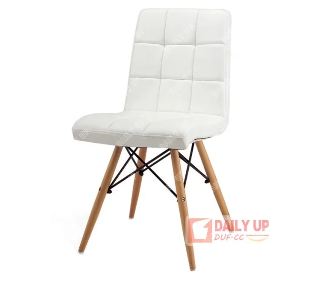 Stylish Upholstered PU Leather Dining Chair With Wooden Leg Padded Cushion For Kitchen Restaurant Coffee Shop,Stylish Upholstered PU Leather Dining Chair With Wooden Leg Padded Cushion For Kitchen Restaurant Coffee Shop,DAILY UP FURNITURE-The professional supplier of School Furniture, Office Furniture, Home Furnirure