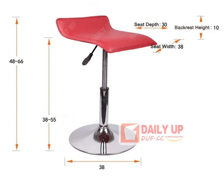 Adjustable Padded Bar Chair Stool With Footrest Fixed Low Back Kitchen Dining Chair Counter Chair With Upholstered PU Cushion,Adjustable Padded Bar Chair Stool With Footrest Fixed Low Back Kitchen Dining Chair Counter Chair With Upholstered PU Cushion,DAILY UP FURNITURE-The professional supplier of School Furniture, Office Furniture, Home Furnirure