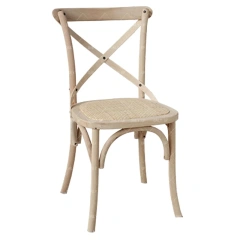 Oak Rattan Seat Wooden Chair Vintage Restaurant Dining Chair For Living Room Wedding Banquet Cross Back Leisure Chair,Oak Rattan Seat Wooden Chair Vintage Restaurant Dining Chair For Living Room Wedding Banquet Cross Back Leisure Chair,DAILY UP FURNITURE-The professional supplier of School Furniture, Office Furniture, Home Furnirure
