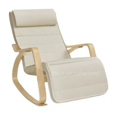 Wooden Upholstered Rocking Armchair With Padded Cushion Bentwood Rocking Leisure Chair For Living Room Elderly People,Wooden Upholstered Rocking Armchair With Padded Cushion Bentwood Rocking Leisure Chair For Living Room Elderly People,DAILY UP FURNITURE-The professional supplier of School Furniture, Office Furniture, Home Furnirure