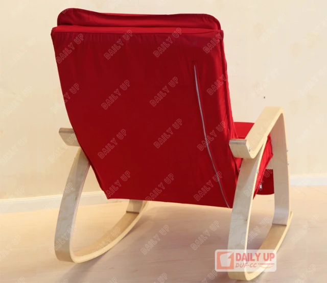 Wooden Upholstered Rocking Armchair With Padded Cushion Bentwood Rocking Leisure Chair For Living Room Elderly People,Wooden Upholstered Rocking Armchair With Padded Cushion Bentwood Rocking Leisure Chair For Living Room Elderly People,DAILY UP FURNITURE-The professional supplier of School Furniture, Office Furniture, Home Furnirure