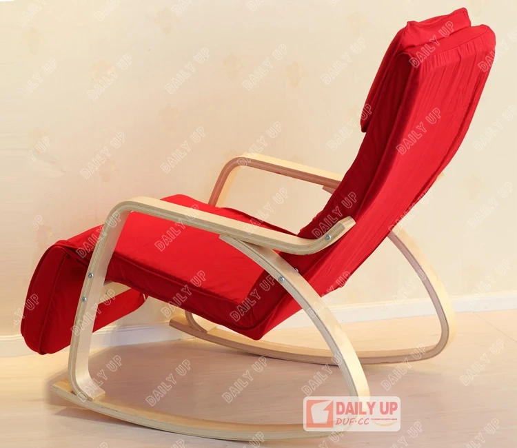 Wooden Upholstered Rocking Armchair With Padded Cushion Bentwood Rocking Leisure Chair For Living Room Elderly People,Wooden Upholstered Rocking Armchair With Padded Cushion Bentwood Rocking Leisure Chair For Living Room Elderly People,DAILY UP FURNITURE-The professional supplier of School Furniture, Office Furniture, Home Furnirure