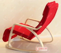 Wooden Upholstered Rocking Armchair With Padded Cushion Bentwood Rocking Leisure Chair For Living Room Elderly People,Wooden Upholstered Rocking Armchair With Padded Cushion Bentwood Rocking Leisure Chair For Living Room Elderly People,DAILY UP FURNITURE-The professional supplier of School Furniture, Office Furniture, Home Furnirure