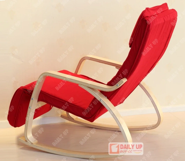 Wooden Upholstered Rocking Armchair With Padded Cushion Bentwood Rocking Leisure Chair For Living Room Elderly People,Wooden Upholstered Rocking Armchair With Padded Cushion Bentwood Rocking Leisure Chair For Living Room Elderly People,DAILY UP FURNITURE-The professional supplier of School Furniture, Office Furniture, Home Furnirure