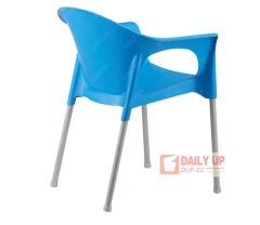 Concise Plastic Living Room Chair With Armrest Steel Frame Kitchen Dining Chair Outdoor Garden Chair With Large Seat,Concise Plastic Living Room Chair With Armrest Steel Frame Kitchen Dining Chair Outdoor Garden Chair With Large Seat,DAILY UP FURNITURE-The professional supplier of School Furniture, Office Furniture, Home Furnirure