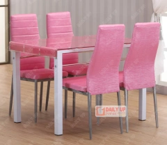 Bright Lobby Chair with Sponge Padded High End Modern Glass Dining Table Leather Chair PU Restaurant Chair Home Furniture,Bright Lobby Chair with Sponge Padded High End Modern Glass Dining Table Leather Chair PU Restaurant Chair Home Furniture,DAILY UP FURNITURE-The professional supplier of School Furniture, Office Furniture, Home Furnirure