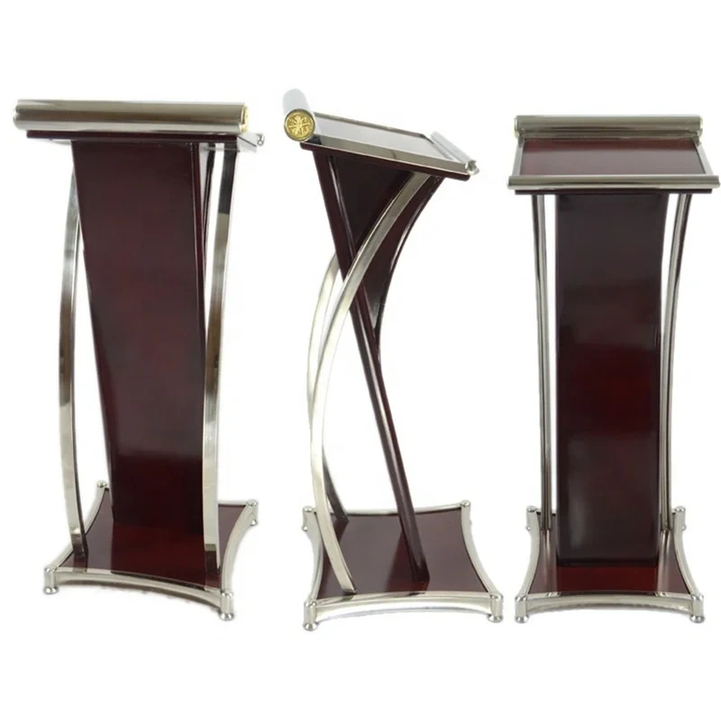 stainless steel  Lectern Podium / Church Pulpit/ Wooden Rostrum Classical,stainless steel  Lectern Podium / Church Pulpit/ Wooden Rostrum Classical,DAILY UP FURNITURE-The professional supplier of School Furniture, Office Furniture, Home Furnirure