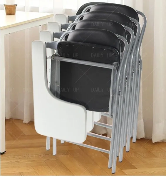 PU Leather padded Seat Folding Chair With Tablet And Book Holder Foldable Office Computer Chair For Meeting Reference Training,PU Leather padded Seat Folding Chair With Tablet And Book Holder Foldable Office Computer Chair For Meeting Reference Training,DAILY UP FURNITURE-The professional supplier of School Furniture, Office Furniture, Home Furnirure
