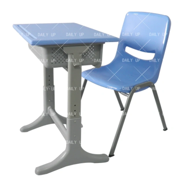 Single Seater Plastic Chair and Desk Attached Stable School Furniture Classroom Student 2-Piece Set Writing Desk,Single Seater Plastic Chair and Desk Attached Stable School Furniture Classroom Student 2-Piece Set Writing Desk,DAILY UP FURNITURE-The professional supplier of School Furniture, Office Furniture, Home Furnirure