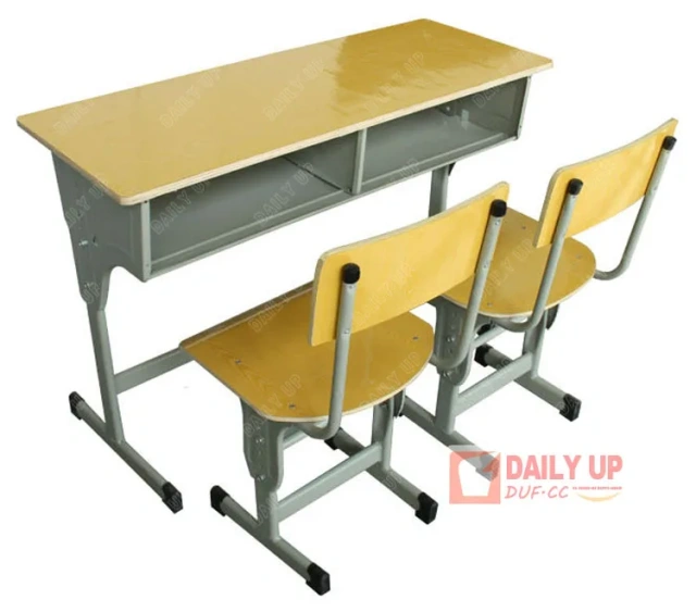Two Seater School Desk & Chair Classroom Bench Furniture Wooden Study Table For Children,Two Seater School Desk & Chair Classroom Bench Furniture Wooden Study Table For Children,DAILY UP FURNITURE-The professional supplier of School Furniture, Office Furniture, Home Furnirure