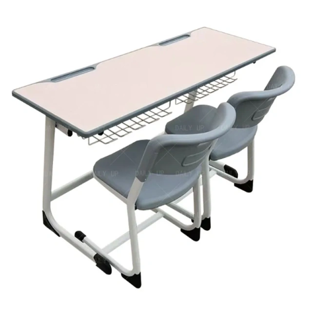 Sled Double Study Desk And Chair Set With Large Drawer Metal Frame Ergonomic Student Chair For Classroom Reading Room,Sled Double Study Desk And Chair Set With Large Drawer Metal Frame Ergonomic Student Chair For Classroom Reading Room,DAILY UP FURNITURE-The professional supplier of School Furniture, Office Furniture, Home Furnirure