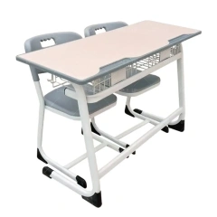 Sled Double Study Desk And Chair Set With Large Drawer Metal Frame Ergonomic Student Chair For Classroom Reading Room,Sled Double Study Desk And Chair Set With Large Drawer Metal Frame Ergonomic Student Chair For Classroom Reading Room,DAILY UP FURNITURE-The professional supplier of School Furniture, Office Furniture, Home Furnirure